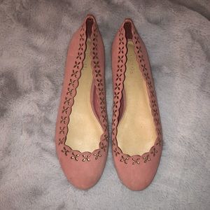 Pink Michael Kors flats. Pink suede
